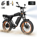 Aairsk X5 Moped-Style Fat Tire E-Bike — Off-Road Use — view 1