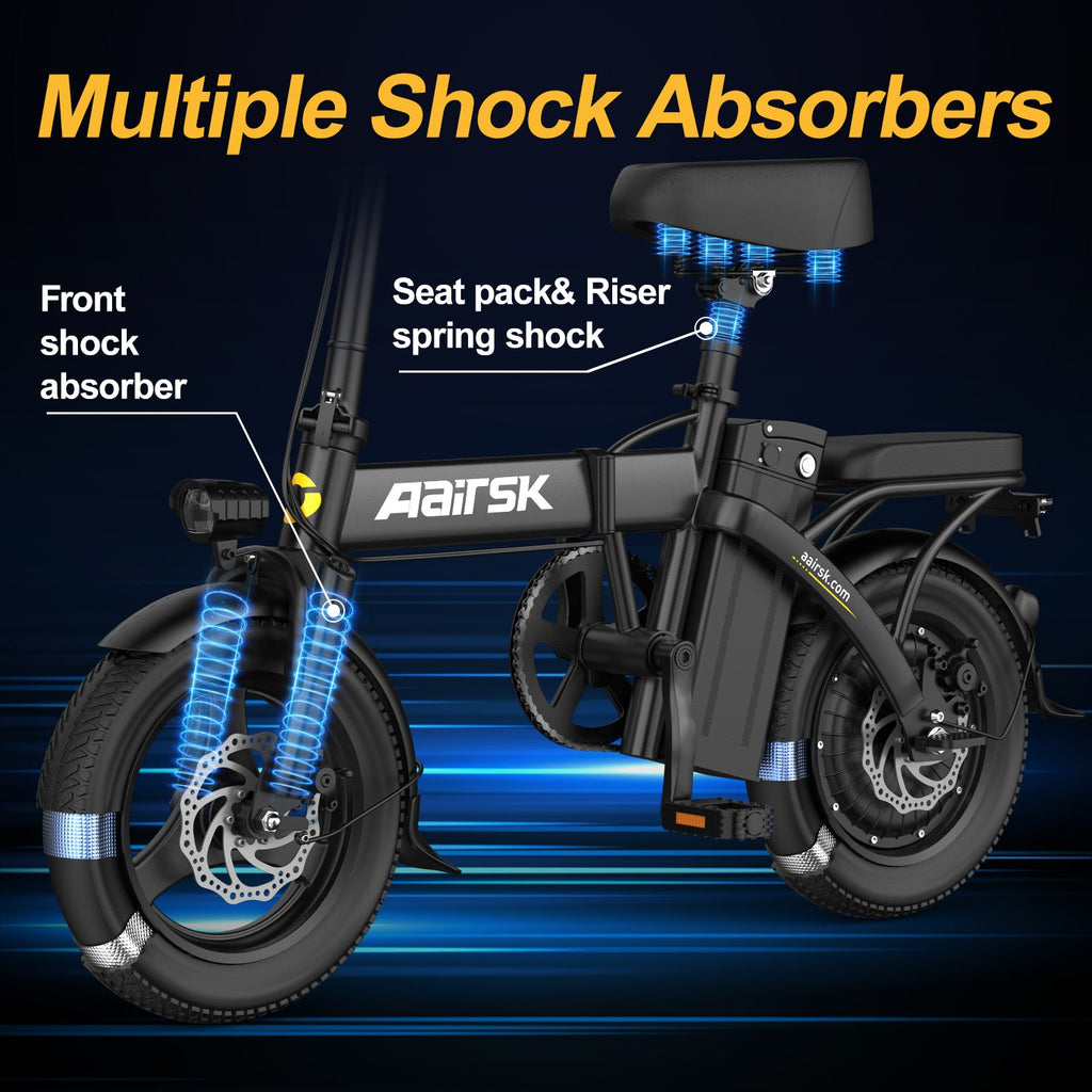 Aairsk F6 Pro 20" Fat Tire Folding E-Bike — US Edition — view 6