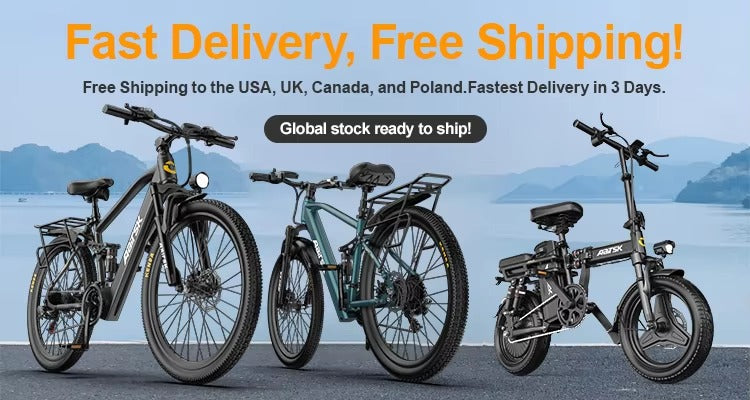 Aairsk SU7 24" Step-Through for Commuting City E-Bike — 24″ Wheels • Up to 52 km Range • Front Suspension • 7-Speed Drivetrain