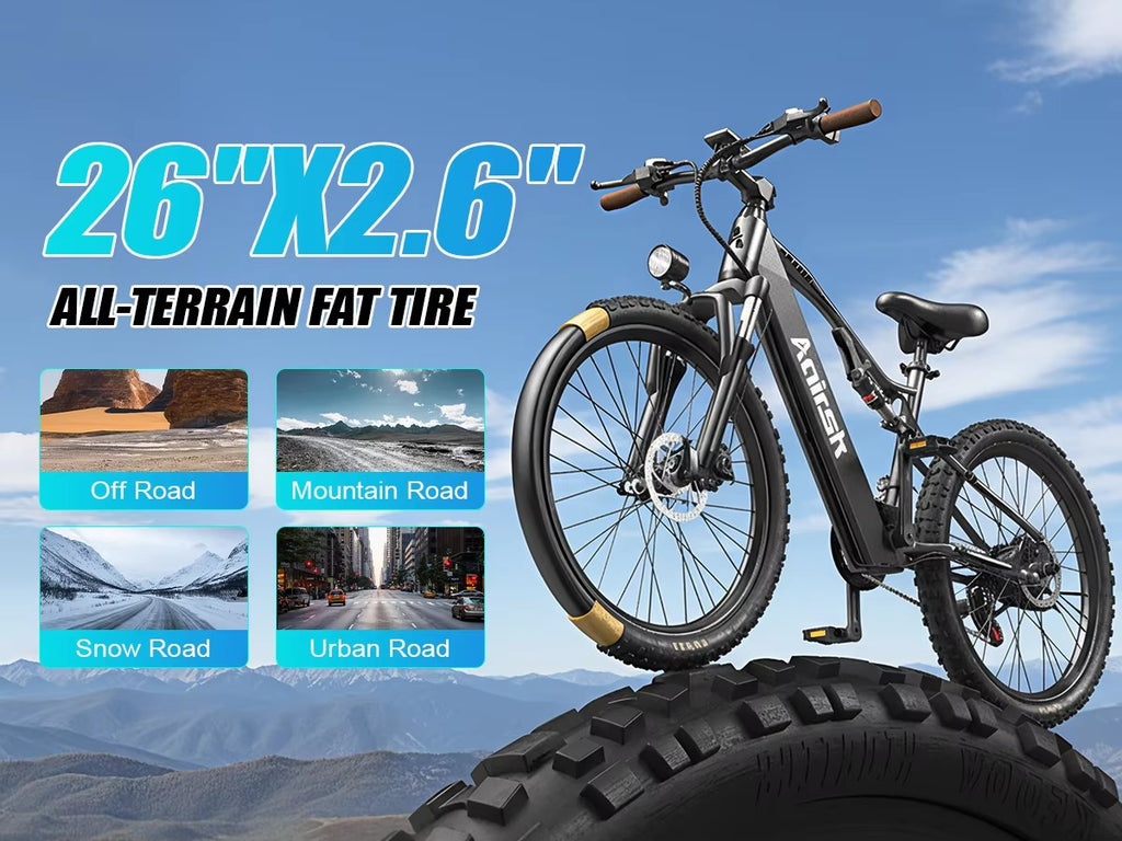 Aairsk XT90 Fat Tire All terrain E-Bike — Built for the Wild. Ready for the Everyday.