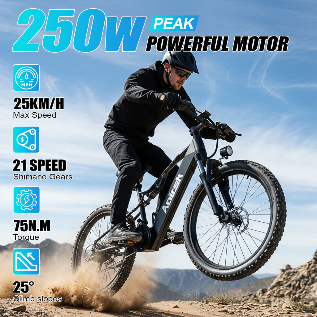 Aairsk XT90 Fat Tire All terrain E-Bike — Built for the Wild. Ready for the Everyday.