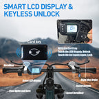 Aairsk GT900 24"/26"  Full Suspension Electric Mountain Bike — US Stock  • Up to 52 km Range • Color LCD & NFC Start